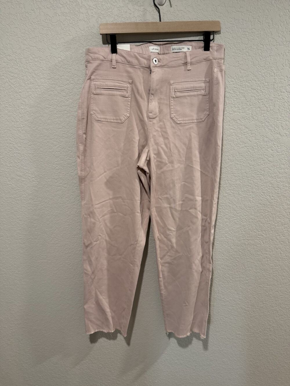 J Jill Curvy High Rise Straight Leg Ankle Pants NEW w/tags Size 16 reg